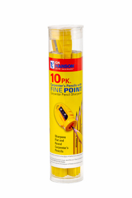 Main 1 - Carpenter Pencils Medium10 Pack Pencil with Sharpener 00213  - San Antonio Retail