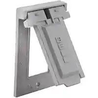 Main 1 - 1-Gang Vertical Mount Weatherproof Cover GFCI Gray 5103-0   - San Antonio Retail