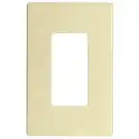 Main 1 - Wall Plate Decorative 1Gang Light Almond Mid Size Screwless PJS26LA - San Antonio Retail