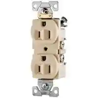 Main 1 - Receptacle Duplex Ivory 15Amp Grounded Commercial CR15V - San Antonio Retail