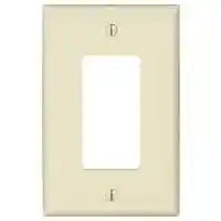 Main 1 - Wall Plate Decorative 1Gang Light Almond Mid Size Screwless PJ26LA - San Antonio Retail