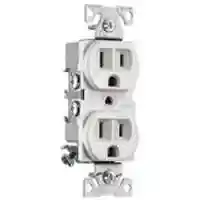 Main 1 - Receptacle Duplex White 15Amp Grounded Commercial BR15W - San Antonio Retail