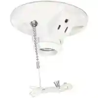 Main 1 - Lampholder Porcelain w/ Pull Chain & Receptacle 15Amp 120V 667-SP - San Antonio Retail