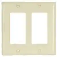 Main 1 - Wall Plate Decorative 2Gang Light Almond 2152LA-Box - San Antonio Retail