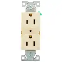 Main 1 - Receptacle Duplex Light Almond 15Amp Grounded Commercial BR15LA - San Antonio Retail