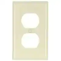 Main 1 - Wall Plate Receptacle 1Gang Nylon Light Almond 5132LA - San Antonio Retail