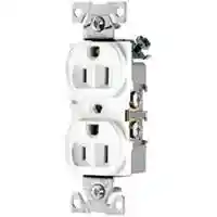 Main 1 - Receptacle Duplex White 15Amp Grounded Commercial CR15W - San Antonio Retail