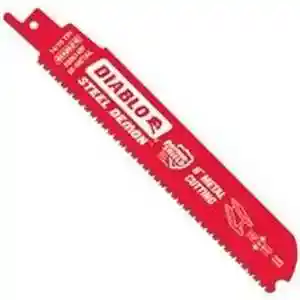 Main 1 - Saw Blade Reciprocating 6" 2-Pk Bi-Metal for Medium Metal 3/32"-5/16" Diablo DS0614BF2 - San Antonio Retail