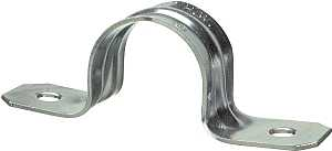 Main 1 - 1-1/2"  Rigid Pipe Strap 2-Hole (sold by each box 25) 61215B  - San Antonio Retail