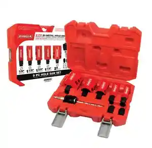 Main 1 - Hole Saw 9-Piece Kit Bi-Metal/Wood Diablo DHS09SGP - San Antonio Retail