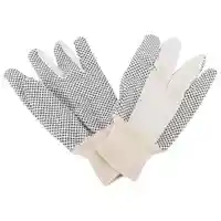 Main 1 - Gloves Black PVC Dotted Cotton gv-522pvd/8 - San Antonio Retail