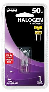 Main 1 - Bulb Halogen 50-Watt Dimmable GY6.35 Base Feit BPQ50T4/RP  - San Antonio Retail