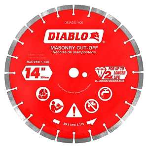 Main 1 - Saw Blade Circular 14" Diamond Segmented Rim Cut-Off Discs For Masonry Diablo DMADS1400  - San Antonio Retail