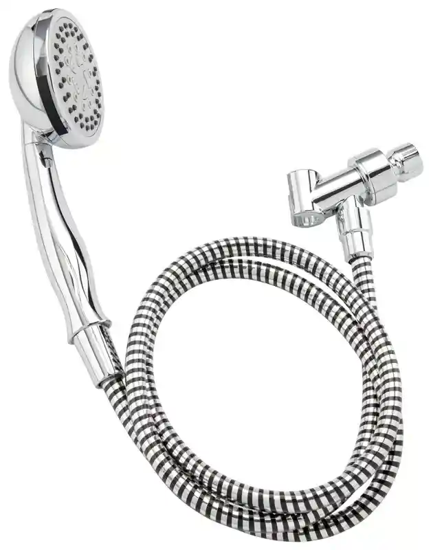 Main 1 - Shower head Handheld 5-Spray Function Polished Chrome 60" Hose Plumb Pak K745CP - San Antonio Retail