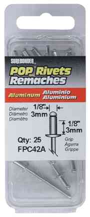 Main 2 - Pop Rivet Aluminum 1/8X1/8 100Pk Fpc42A-100   - San Antonio Retail