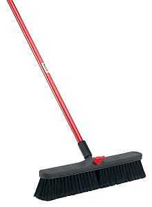 Main 1 - Shop Broom Smooth Surface 18" Face 60" Steel Handle Libman 800 - San Antonio Retail