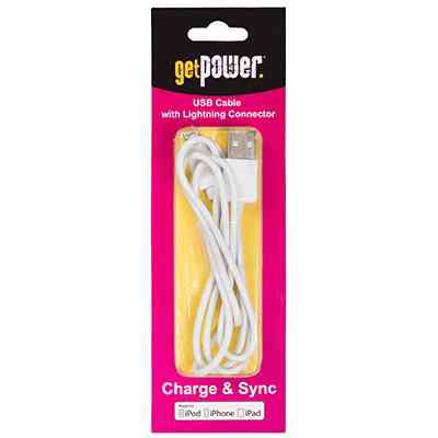 Main 2 - Phone Wireless Apple Lightning Cable 3' Mfi Appoved Cable Gp-Usb-Iph5 - San Antonio Retail