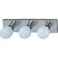 Main 1 - Light Fixture Wall Vanity Chrome 18" Globe 3-Bulb V5Ch03 - San Antonio Retail