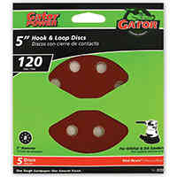 Main 2 - Sanding Discs 5Pk  120G Hk/Lp 5"8Hl 3723 - San Antonio Retail