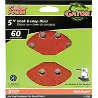 Main 1 - Sanding Discs 5Pk  60G  Hk/Lp 5"8Hl 3725 - San Antonio Retail