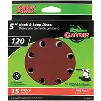 Main 1 - Sanding Discs 15Pk 120G Hk/Lp 5"8Hl 4141 - San Antonio Retail