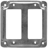 Main 3 - Square Box Cover 809C 4"Square 2-Gfci Metal - San Antonio Retail