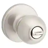 Main 1 - Lockset, Kwikset, Privacy, Polo Knob, Satin Nickel, Bed & Bath 300P15Cp - San Antonio Retail