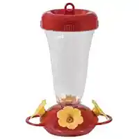 Main 1 - Bird Feeder Hummingbird Yellow Flower 4 Ports/Ways, Plastic, Red 136TFN - San Antonio Retail