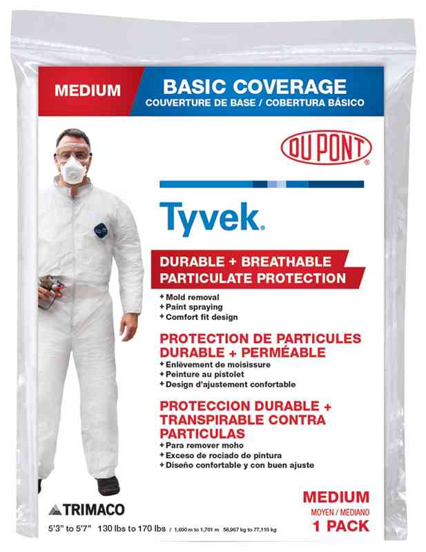 Main 2 - Coveralls White Medium 14121 - San Antonio Retail