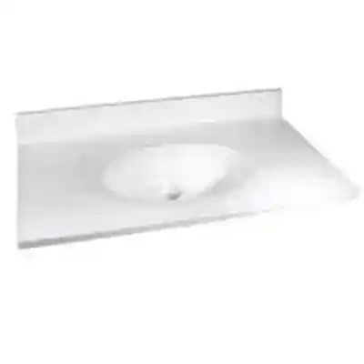 Vanity Top Marble 37X22 White on White Swirl WW-2237 - San Antonio Retail