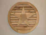 Main 1 - Wood Louver Vent 20" Round with Star Pine - San Antonio Retail