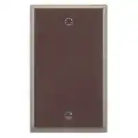 Main 1 - Wall Plate Blank 1Gang Brown 2129B - San Antonio Retail