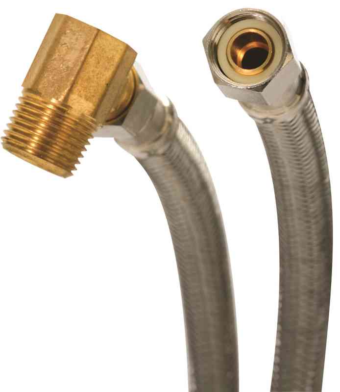 Main 2 - Dishwasher Supply Line 3/8"Cx48" Stainless Steel Dishwasher 6W48 - San Antonio Retail