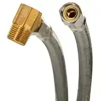 Main 1 - Dishwasher Supply Line 3/8"Cx48" Stainless Steel Dishwasher 6W48 - San Antonio Retail