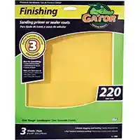 Main 1 - Sandpaper  3Pk-9X11 Aluminum Oxide 220G 7266 - San Antonio Retail