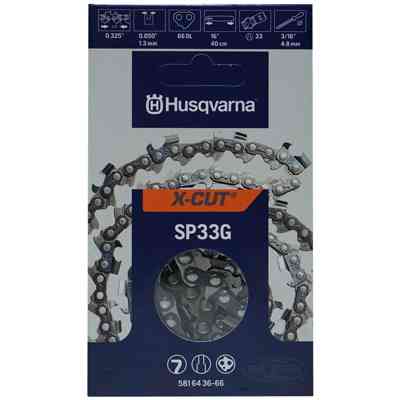 Chainsaw Chain Husqvarna SP33G X-Cut Clam 16" CHN SP33G .325 .050 581643666 - San Antonio Retail