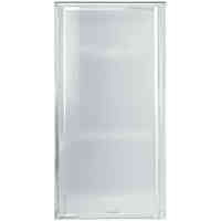 Main 3 - Shower Door Pivot Silver Frame Pebbled Glass 24"-27-1/2" 1500D27S  - San Antonio Retail