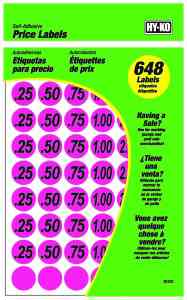 Main 1 - Price Labels, Pink, 3/4" 30102 - San Antonio Retail