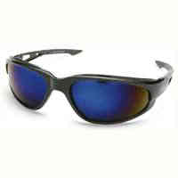 Main 2 - Safety Glasses Dakura Blue Mirror Lens Black Frame Sw118    - San Antonio Retail